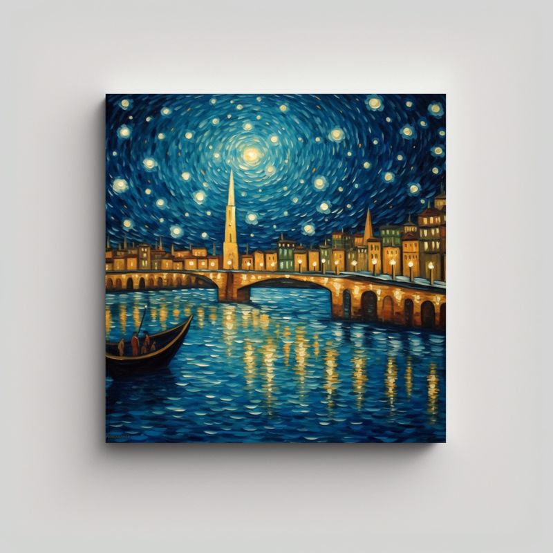 GENERICO - Pinturas Decorativas En Lienzo Con Formas 90x90 Cm