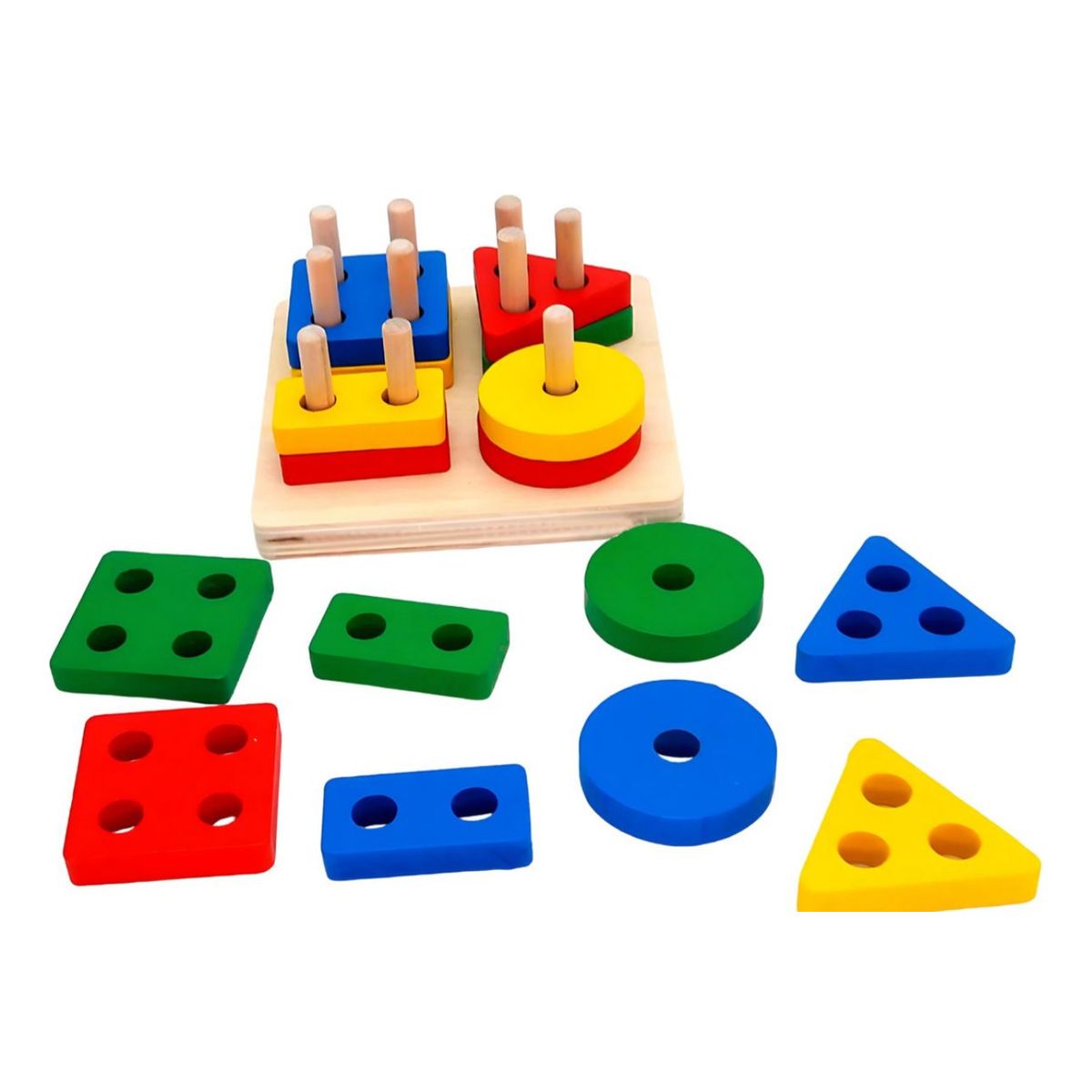 GENERICO - Juego De Madera Didáctico De Encaje Para Niños
