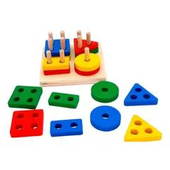 GENERICO - Juego De Madera Didáctico De Encaje Para Niños