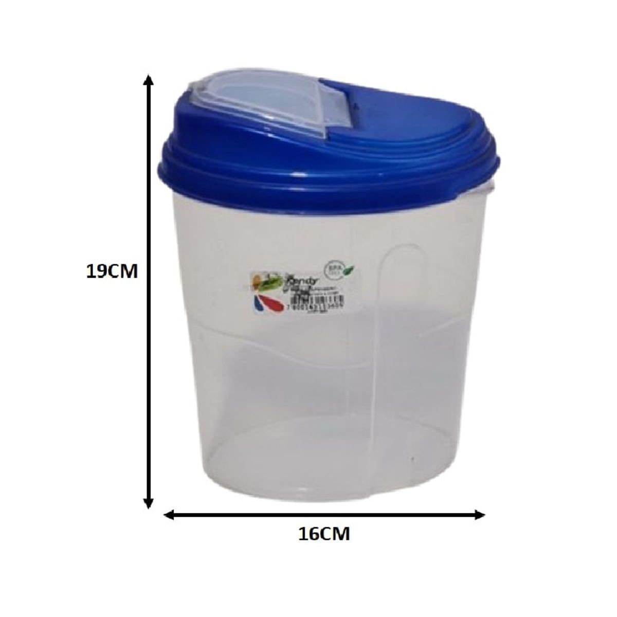 KENDY - Contenedor Para Alimentos Ovalado 1,4 Lts Marca Kendy N°2