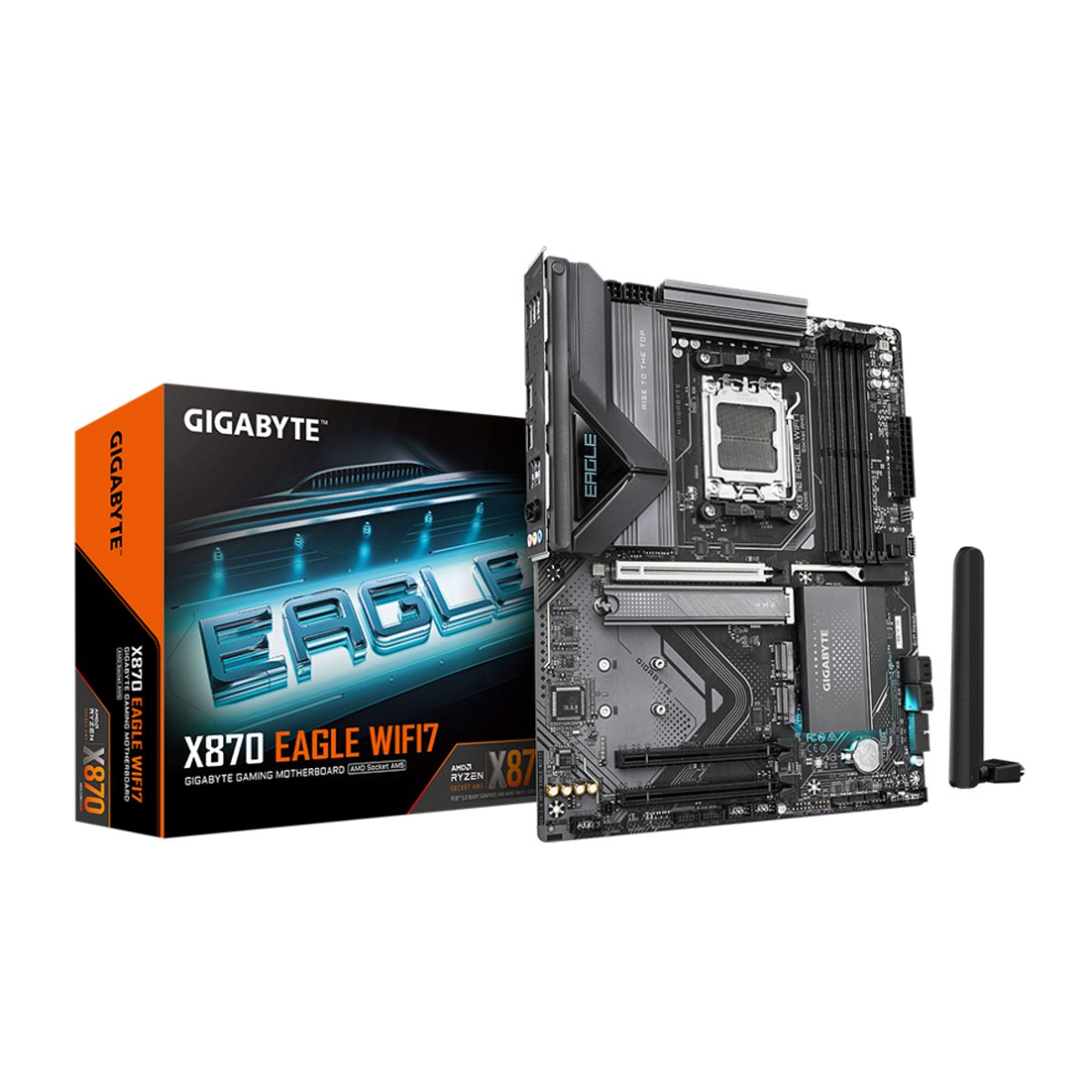GIGABYTE - Placa Madre Gigabyte X870 EAGLE WIFI-7 AM5 4x DDR5 ATX