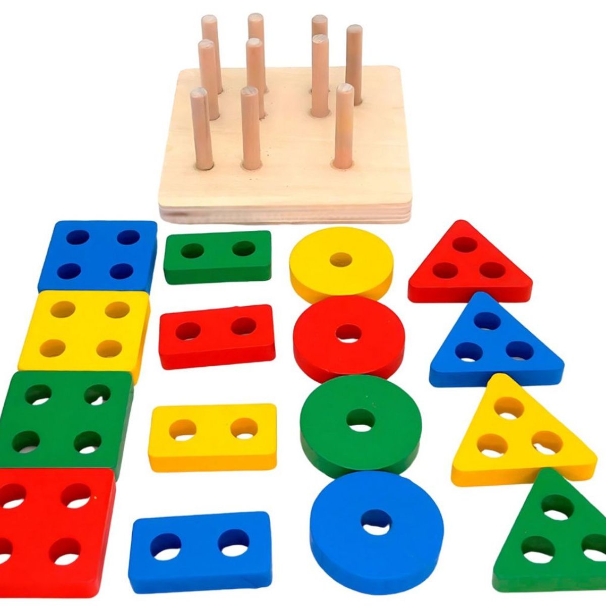 GENERICO - Juego De Madera Didáctico De Encaje Para Niños