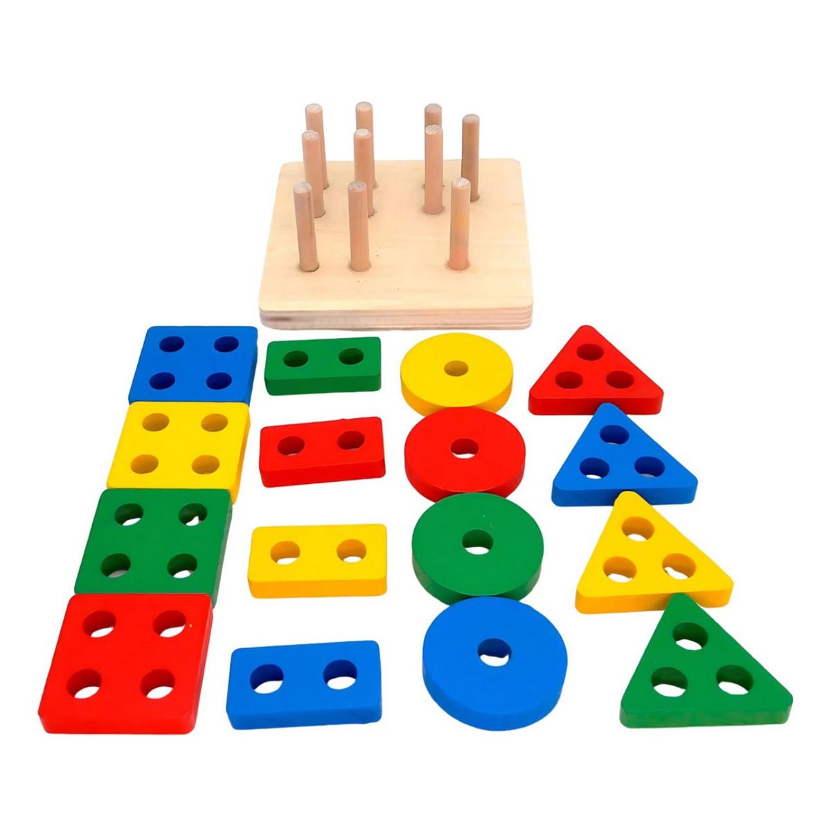 GENERICO - Juego De Madera Didáctico De Encaje Para Niños