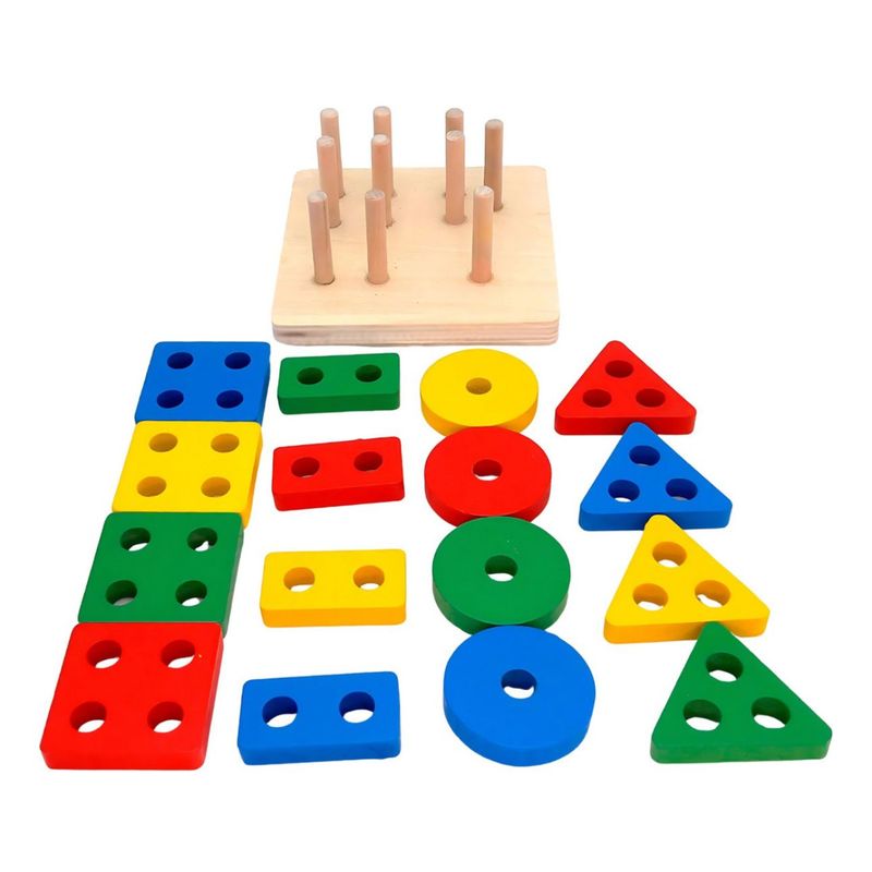 GENERICO - Juego De Madera Didáctico De Encaje Para Niños