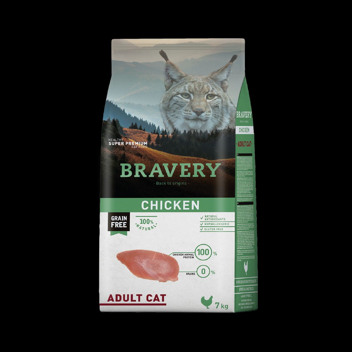BRAVERY - Alimento Bravery Chicken Gato Adulto 7 kg