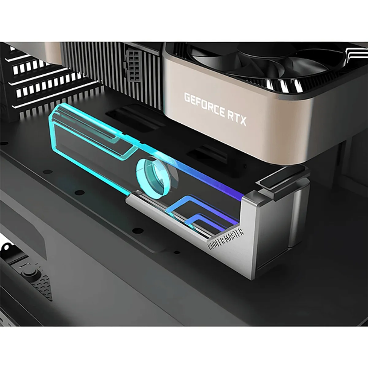 COOLER MASTER - Soporte GPU Cooler Master Atlas ARGB, Vidrio Templado