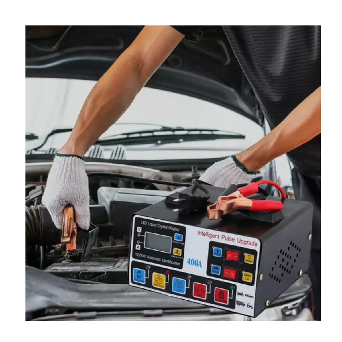 IRM - Cargador De Batería Auto Moto Camioneta Automático