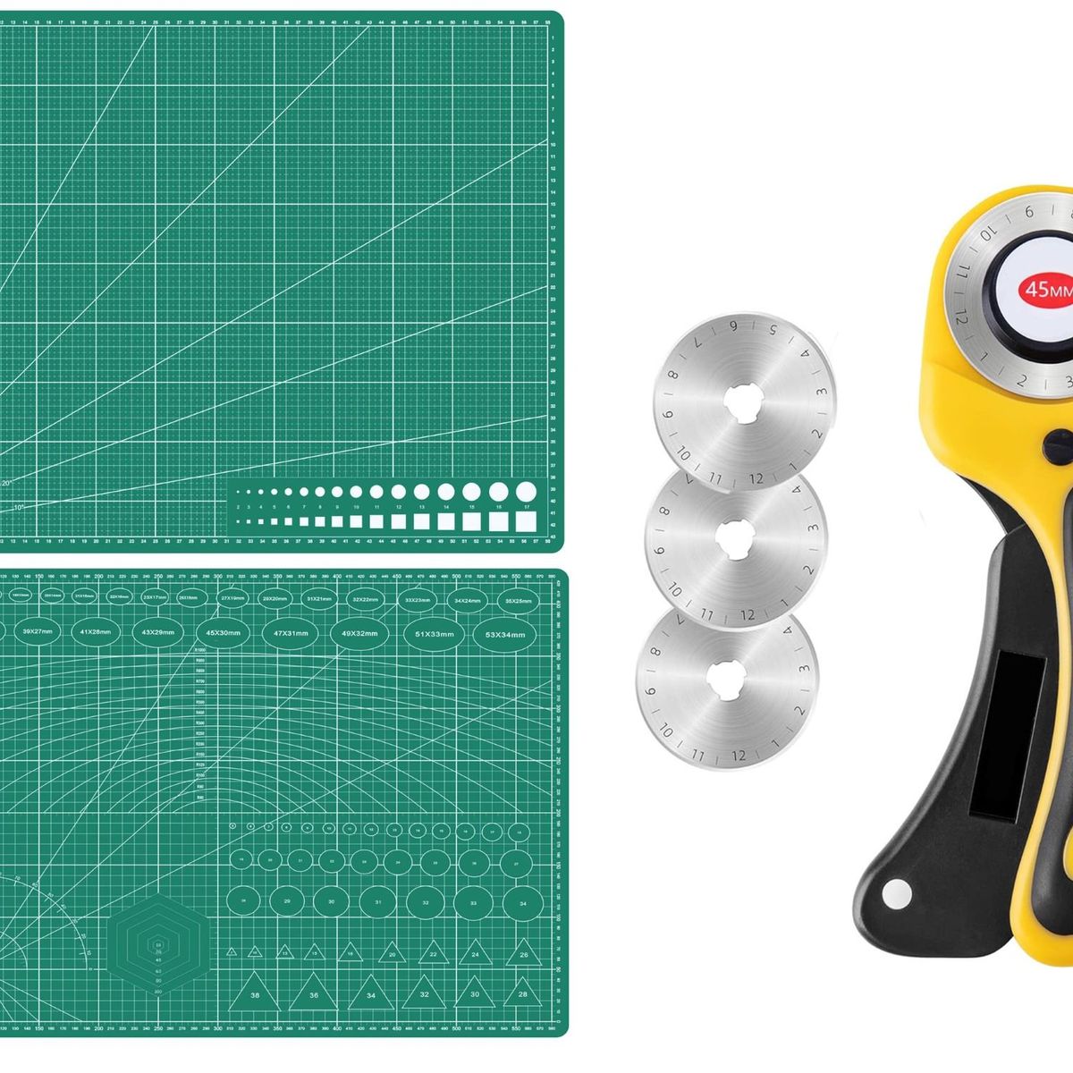 RD - Base Tapete Corte A2 45x60cm + Cutter Rotativo + 3 Cuchillas