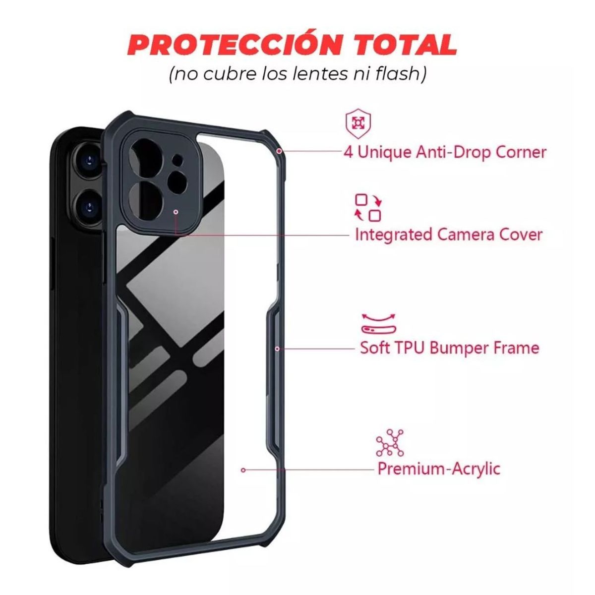 XUNDD - Carcasa Para iPhone 12 Antigolpes Militar Grade Con Anillo