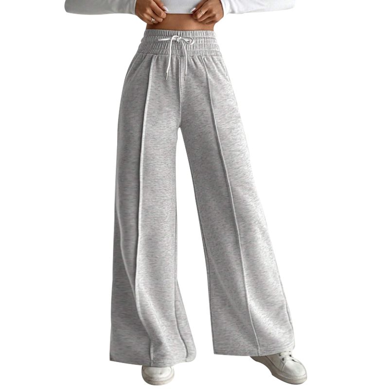 AGW - Pantalón Térmico Buzo Palazzo Forro Polar Elasticado Wide Leg Oversize