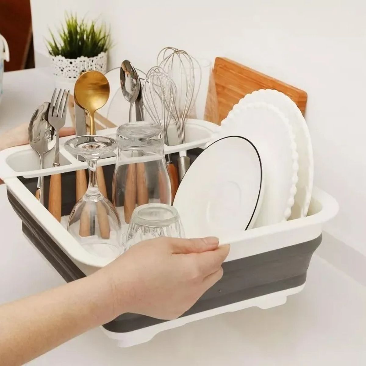 GENERICO - Escurridor Retráctil Para Platos Cubiertos Y Tazas