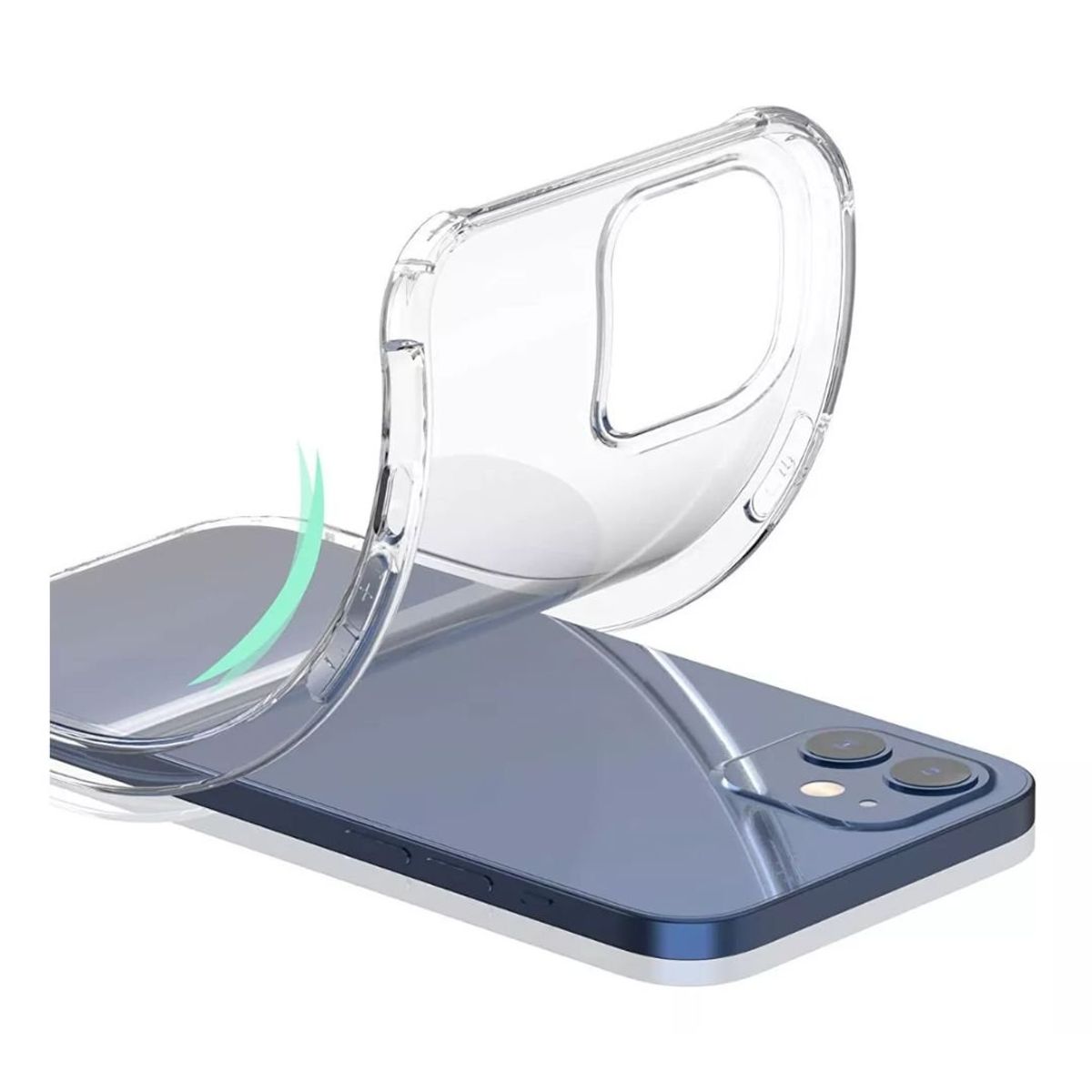 GENERICO - Carcasa Para iPhone 12 Mini Antigolpe Transparente Reforzada