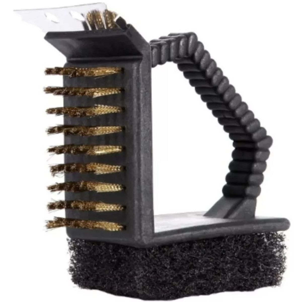 GENERICO - Cepillo Limpia Parrilla 3 Caras Limpiador Parrilla Asado