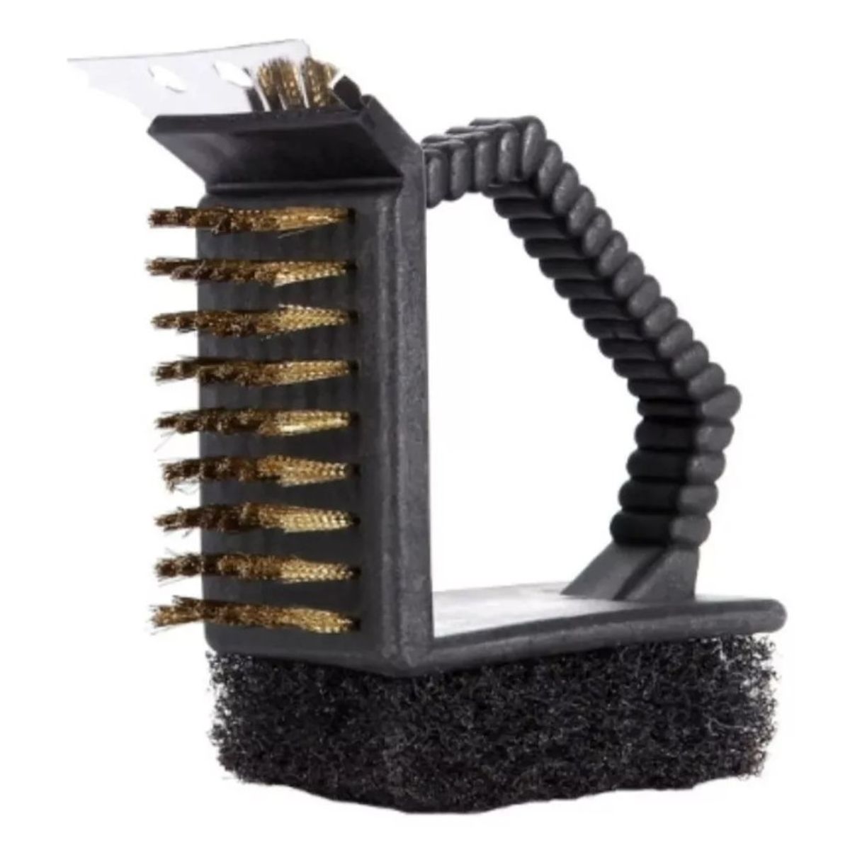 GENERICO - Cepillo Limpia Parrilla 3 Caras Limpiador Parrilla Asado