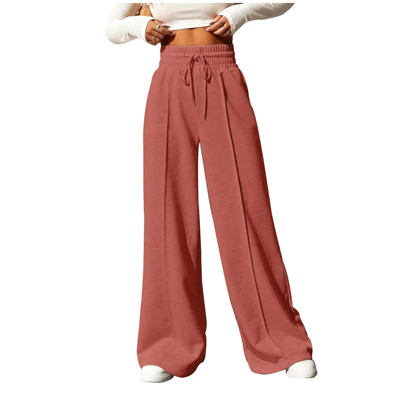 AGW - Pantalón Buzo Algodón Palazzo Elasticados Wide Leg Oversize