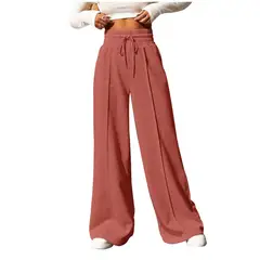 AGW - Pantalón Buzo Algodón Palazzo Elasticados Wide Leg Oversize