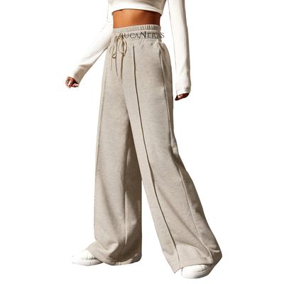 Imagen 2 del producto Pantalón Buzo Algodón Palazzo Elasticados Wide Leg Oversize