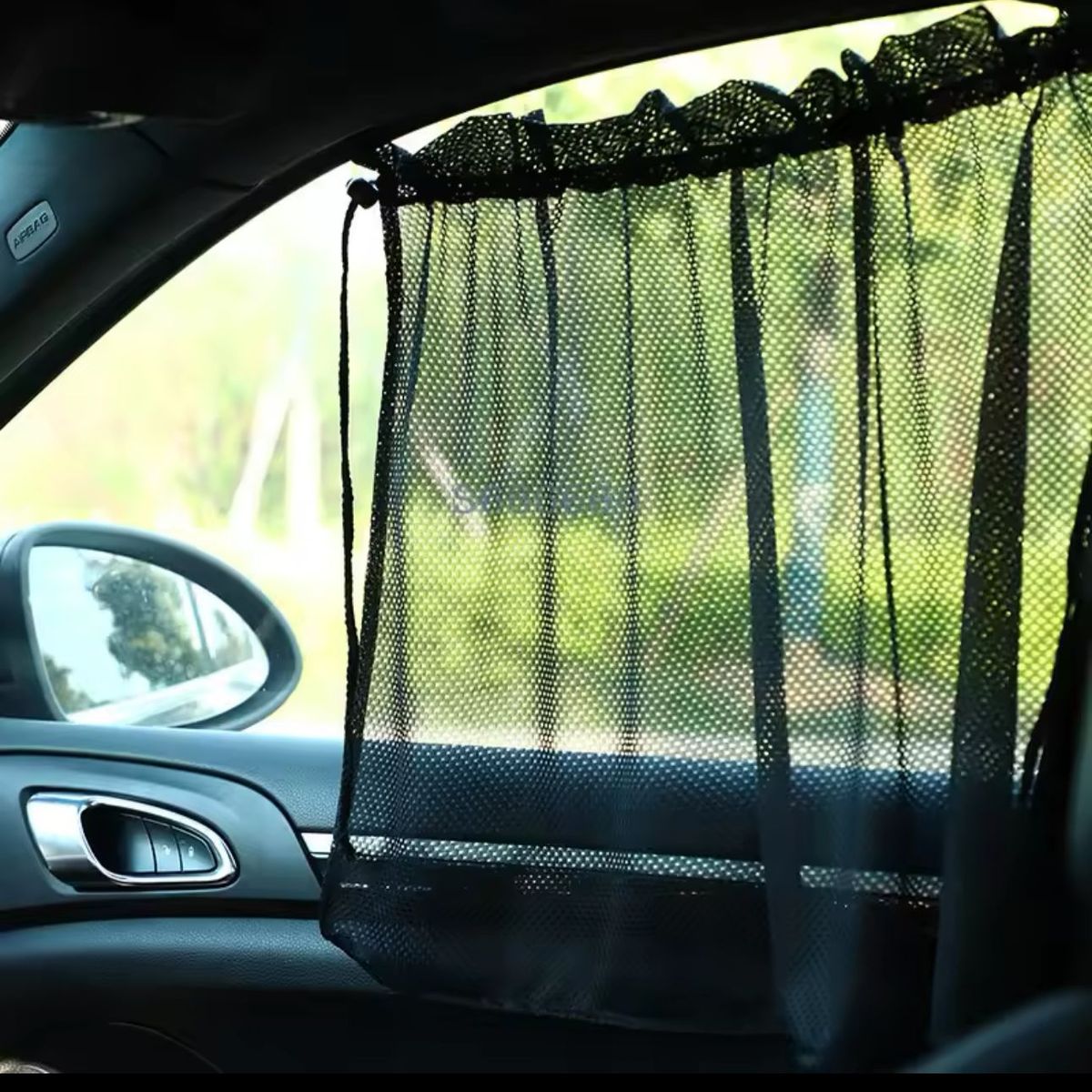GENERICO - Malla Tapa Sol Para Auto Ventana Pack X 2