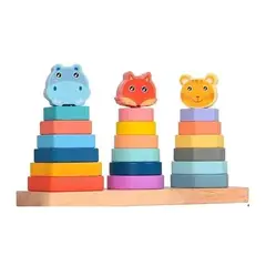 GENERICO - Juego didactico 3 en 1 bebe y niños 22 x 13cm