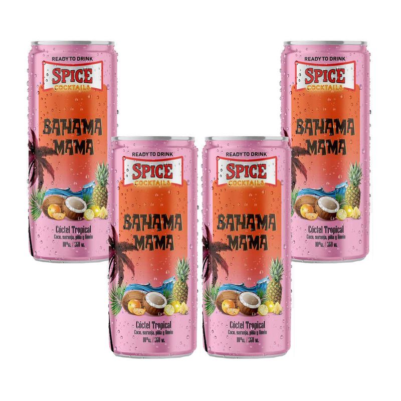 SPICE COSMO - Spice Bahama Mama en lata pack de 4 unidades