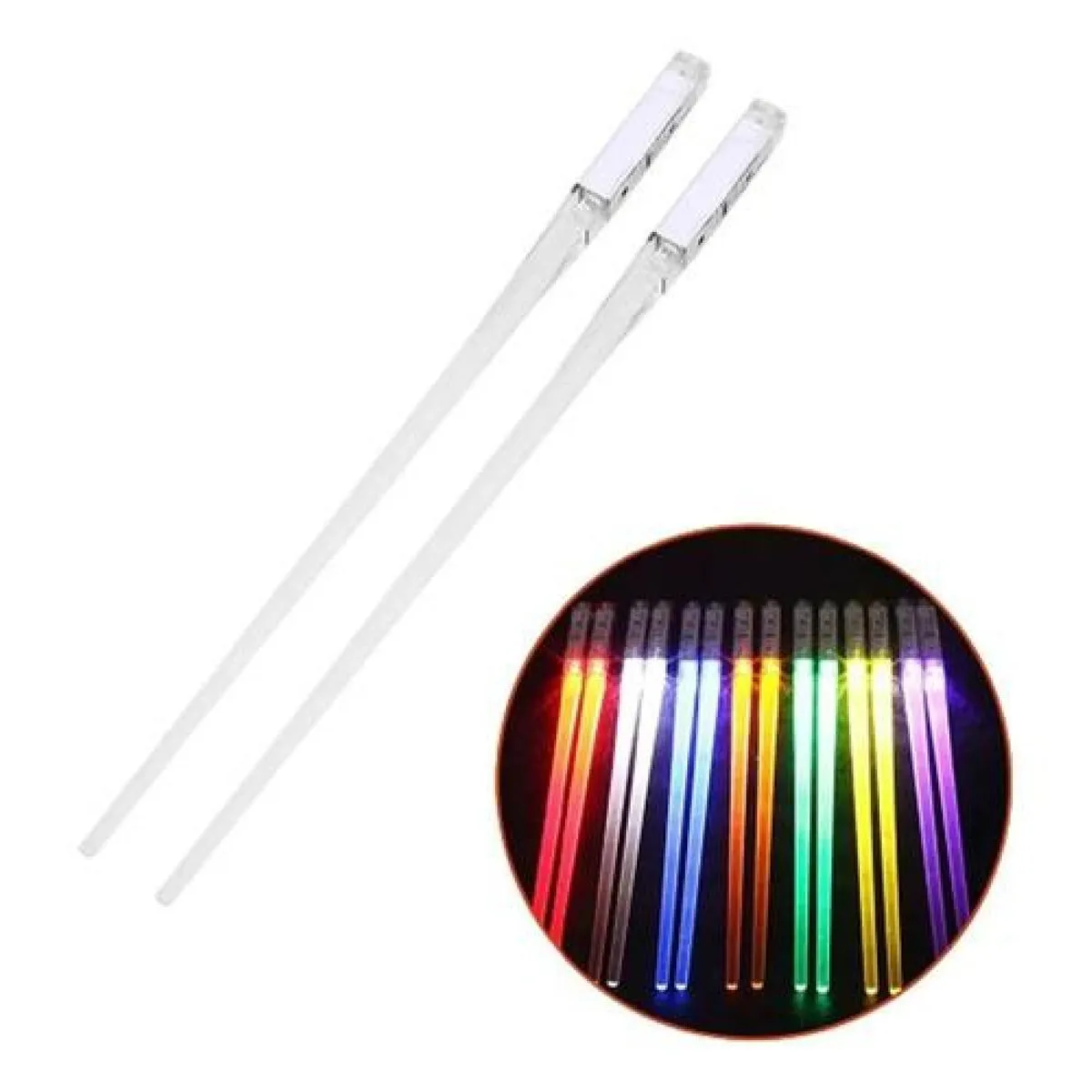 GENERICO - Palillo Chino Led Chopsticks Lightsaber Sable De Luz - Multicolor