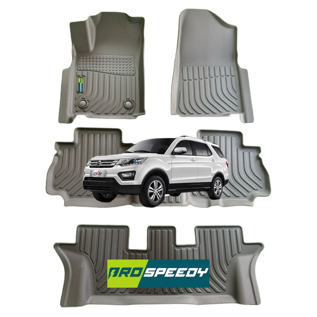 GENERICO - PISOS CALCE PERFECTO PROSPEEDY CHANGAN CX70 4PIEZAS