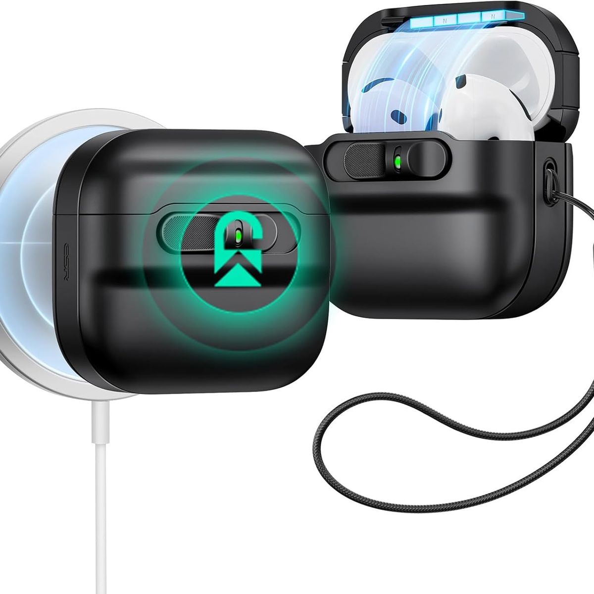 ESR - Carcasa Funda ESR Pulse Para AirPods 4 2024 Negro