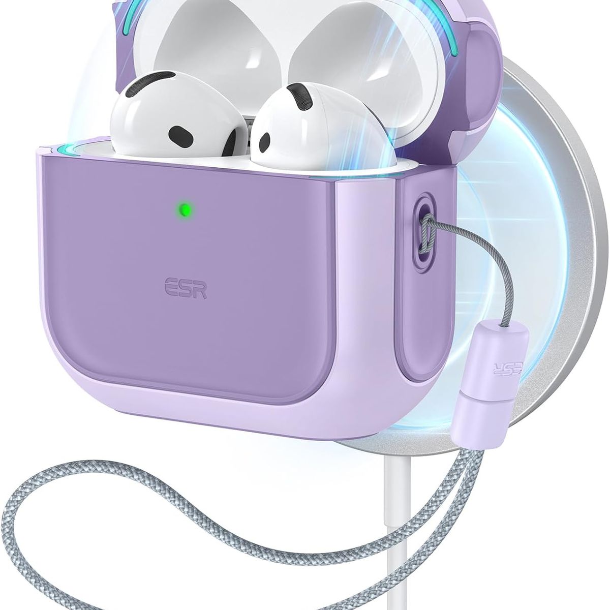 ESR - Carcasa Funda ESR Orbit Hybrid Para AirPods 4 2024 Lila
