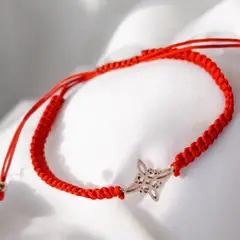 GENERICO - Pulsera Roja Trenzado de Luz