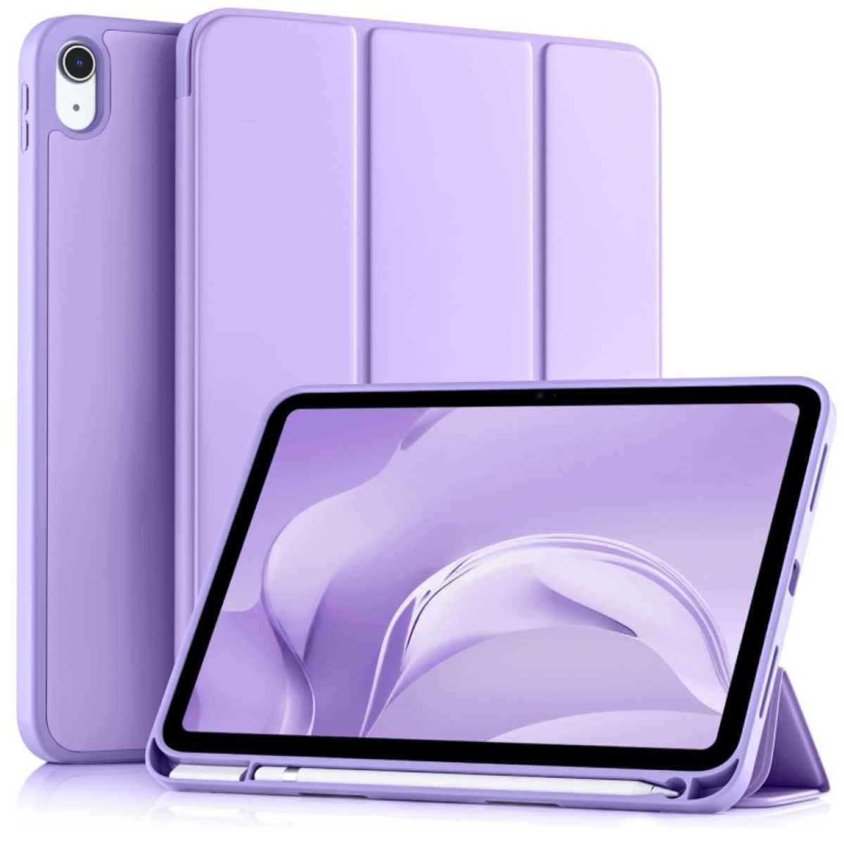 GENERICO - Carcasa Smart Cover Ranura Para iPad 10ma 10.9 Lila