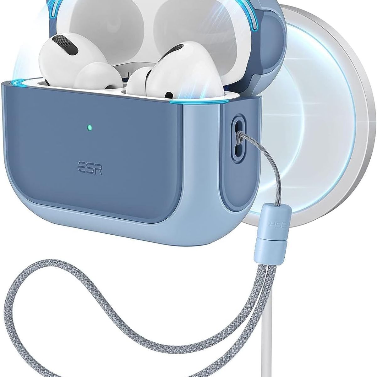 ESR - Carcasa Funda ESR Orbit Hybrid Para AirPods Pro 1 y 2 Azul