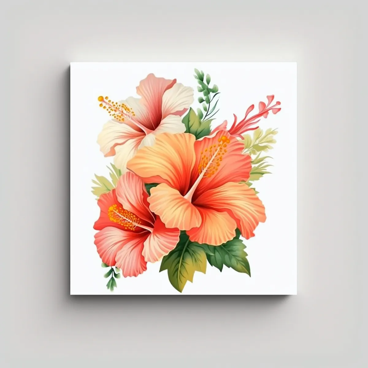 GENERICO - Combinación De Arte Y Flores De Cumpleaños En 30x30 Cm