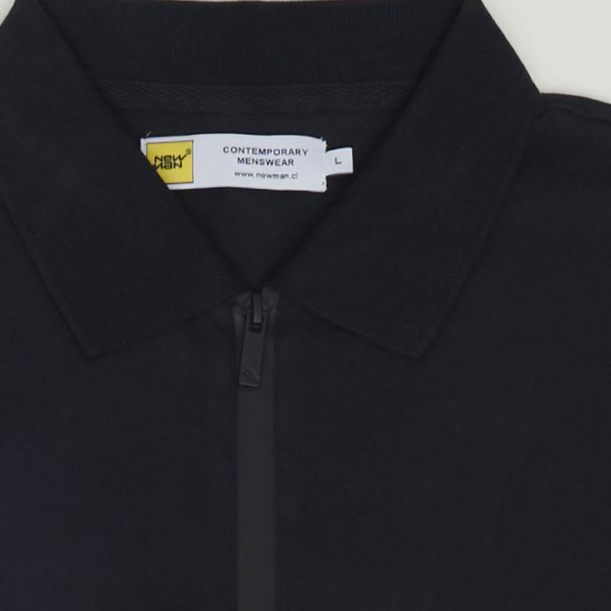 NEW MAN - Polera Polo Luarca Avant-Garde Negro Newman