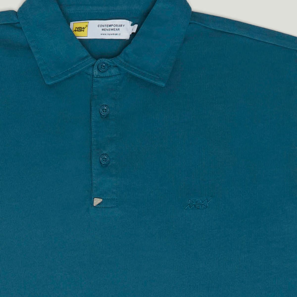 NEW MAN - Polera Polo Canarias Heritage Azul Newman