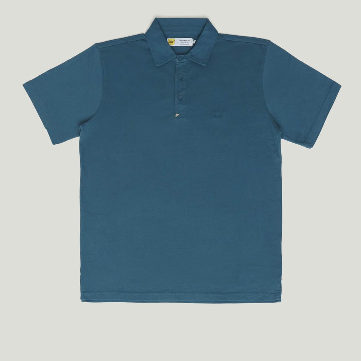 NEW MAN - Polera Polo Canarias Heritage Azul Newman