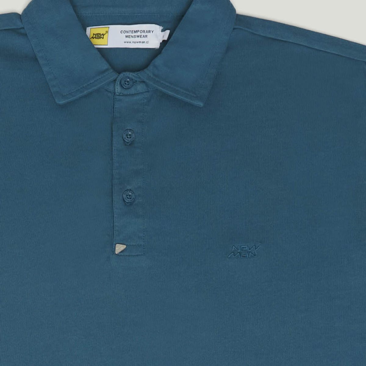 NEW MAN - Polera Polo Canarias Heritage Azul Newman