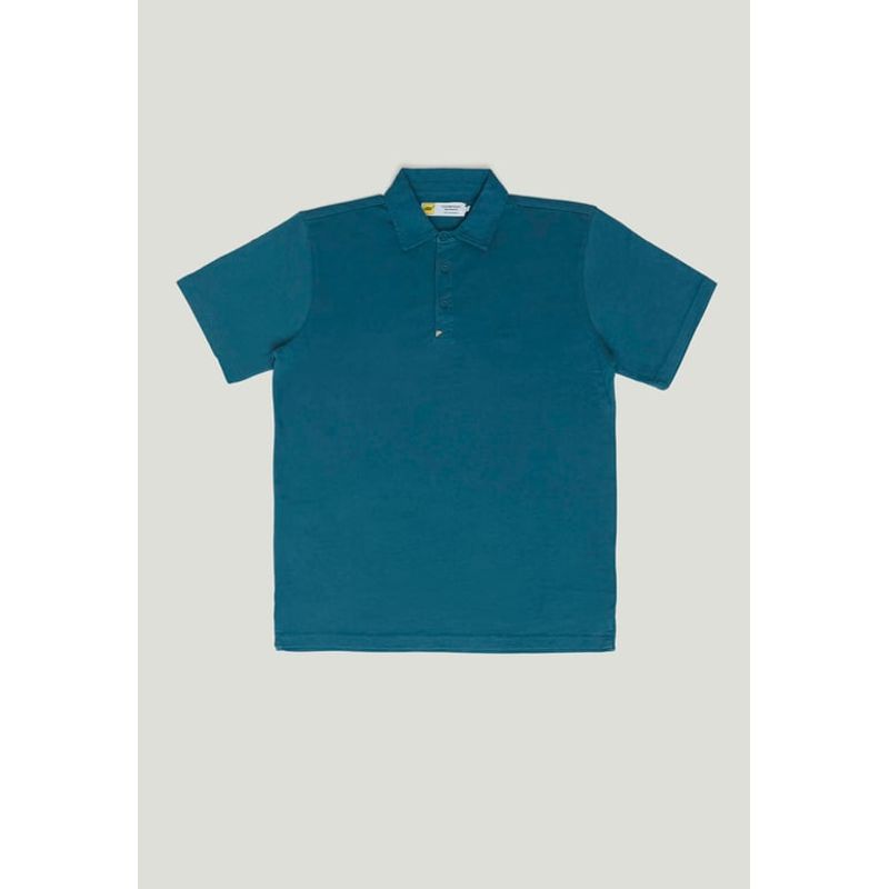 NEW MAN - Polera Polo Canarias Heritage Azul Newman
