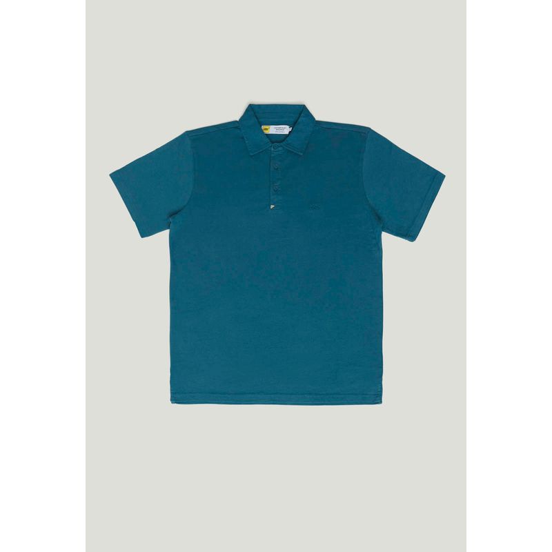 NEW MAN - Polera Polo Canarias Heritage Azul Newman