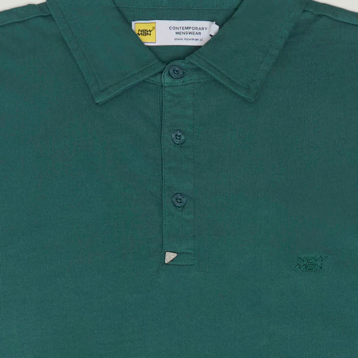 NEW MAN - Polera Polo Canarias Heritage Azul Newman