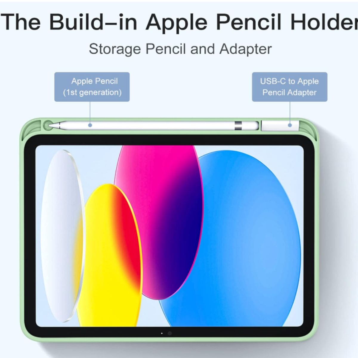 GENERICO - Carcasa Smart Cover Ranura Para iPad A16 11th Gene Verde