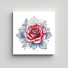 GENERICO - Mural De Arte Con Diseño Geométrico En Tonos De 90x90 Cm