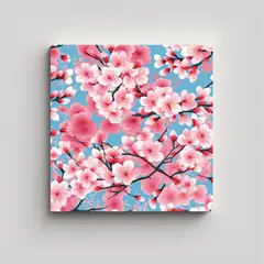GENERICO - Cuadros Decorativos Canva Acuarela Flor De 40x40 Cm