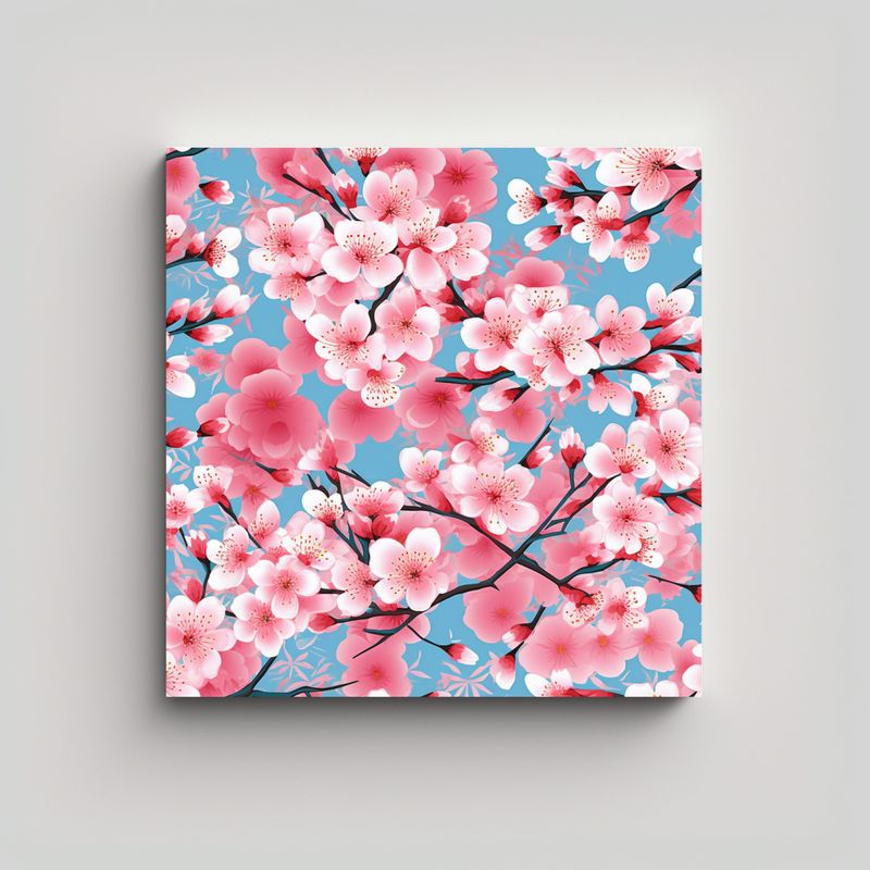 GENERICO - Cuadros Decorativos Canva Acuarela Flor De 30x30 Cm