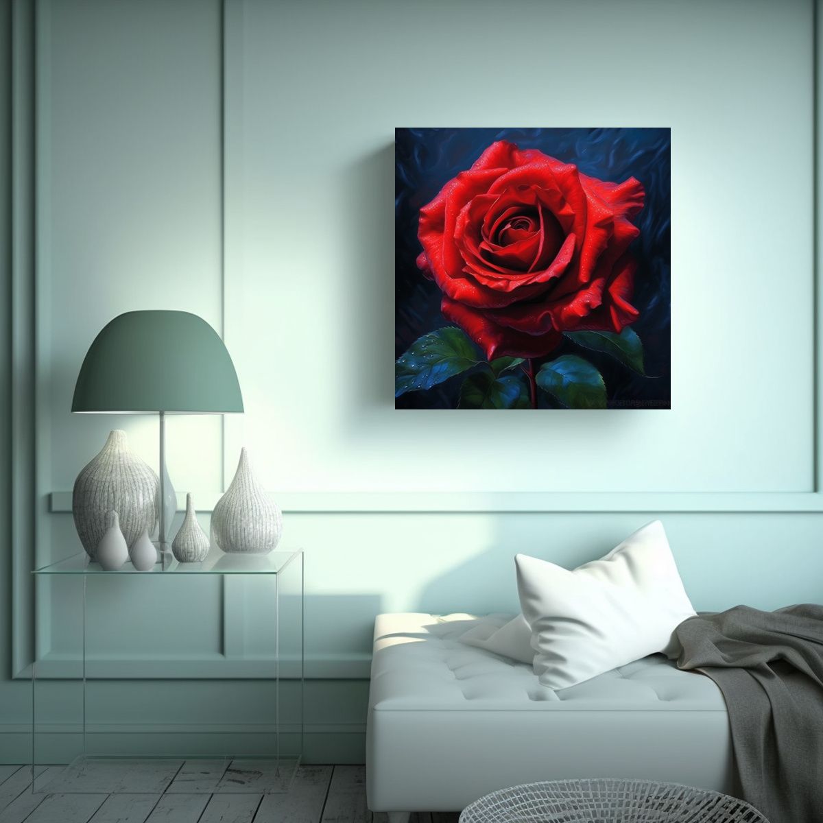 GENERICO - Vanguardia Enigmática Lienzo De Arte Romántico 80x80 Cm