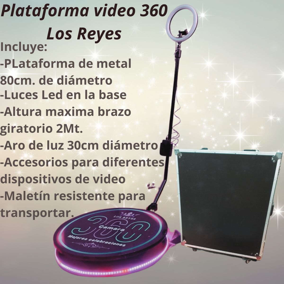 GENERICO - Plataforma giratoria 360 80cm.