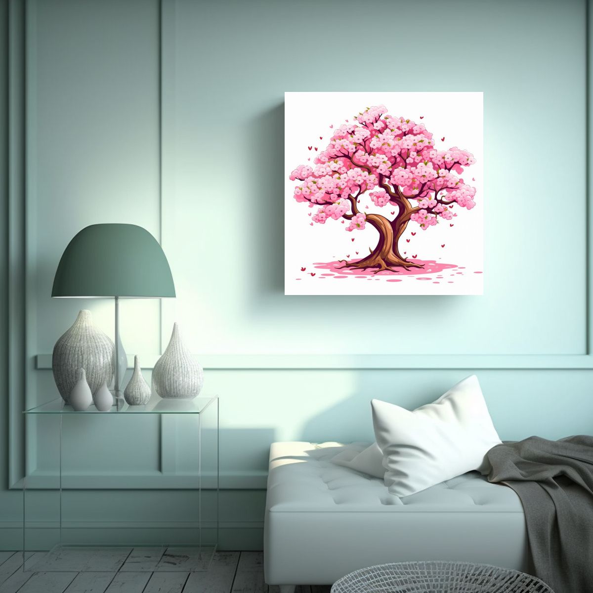 GENERICO - Composición De Perspectiva Sakura Tree Vector 60x60 Cm