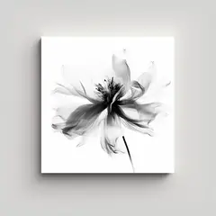 GENERICO - Composición Equilibrada Lienzo De Flor En 40x40 Cm