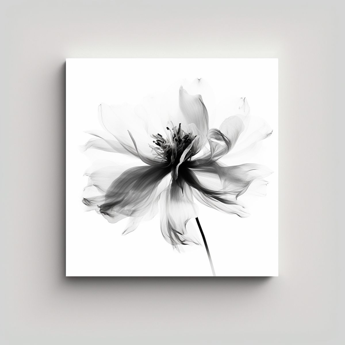 GENERICO - Composición Equilibrada Lienzo De Flor En 30x30 Cm