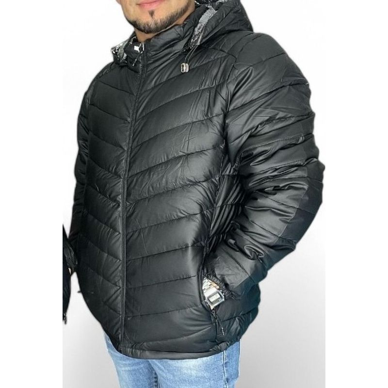 CC - Chaqueta Parka Engomada Impermeable Térmica Para Hombre