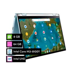 ASUS - Notebook Chromebook 2 en 1 Intel M3 8GB 64GB 14' Táctil